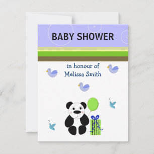 Panda Beer Babyshower Uitnodiging