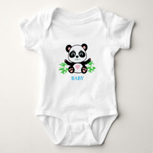 Panda Beer & Bamboe Planten Romper
