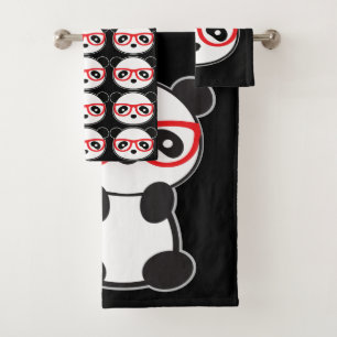 Panda Beer Bathroom Towels - Leon Bad Handdoek