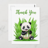 Panda Beer bedankt Briefkaart (Voorkant / Achterkant)