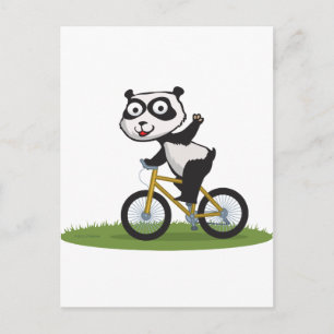 Panda Beer Biker Briefkaart