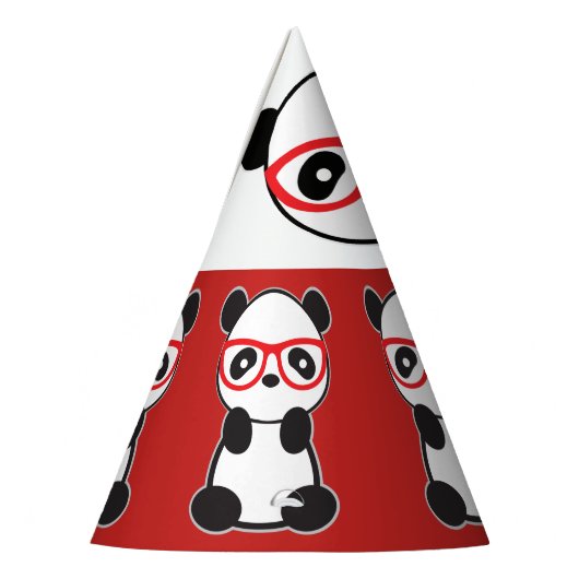Panda Beer Birthday Petten - Leon Panda Cartoon Be Feesthoedjes (Links)