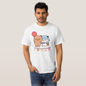 PANDA BEER, bubu en dudu knuffels liefde ballon T-shirt (Voorkant volledig)