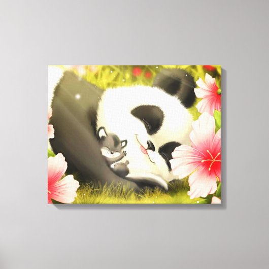 Panda Beer Canvas Afdruk (Voorkant)