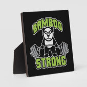 Panda Beer Cartoon - Bamboe Sterk - Deadlift Fotoplaat (Voorkant)