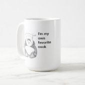 Panda Beer Chef Afbeelding Koffiemok (Voorkant links)