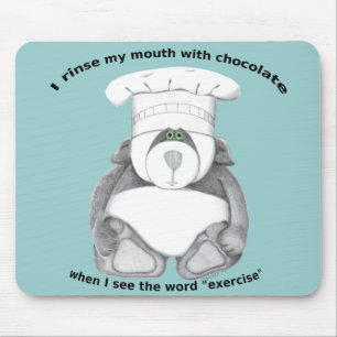 Panda Beer Chef Chocolate Muismat