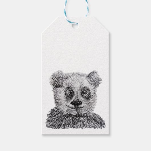Panda Beer Custom Gift Labels Cadeaulabel (Voorkant)