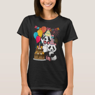 Panda Beer Cute Wildlife Animal Kids Birthday Pan T-shirt