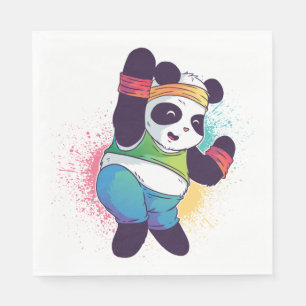 Panda Beer Dabbing Dancing Baby shower Verjaardag Servet