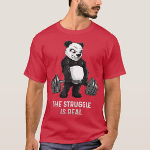 Panda Beer Deadlift SHIR Powerlifter Funny Bodybui T-shirt
