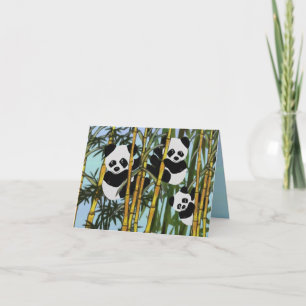 Panda Beer denkt aan jou" Kaart