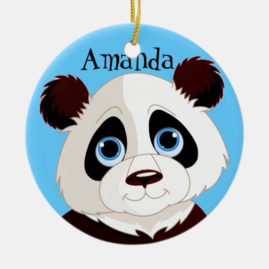 Panda Beer Design Ornament (Voorkant)