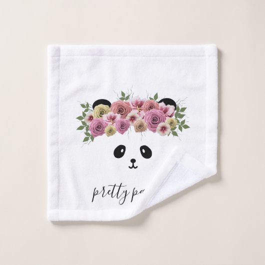 Panda Beer Dier Custom Badhanddoek Set Bad Handdoek (Wasdoekje)