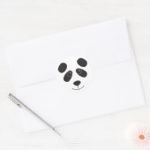 Panda Beer Face Ronde Sticker (Envelop)