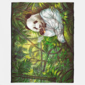 Panda beer fleece deken (Voorkant)
