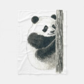 Panda beer fleece deken (Voorkant)