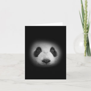 Panda Beer Gezicht voor Dierenvrienden en vriendel Kaart