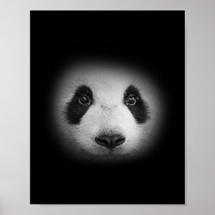Panda Beer Gezicht voor Dierenvrienden en vriendel Poster