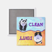 Panda Beer Gifts & Accessoires Magneet (Voorkant / Achterkant)