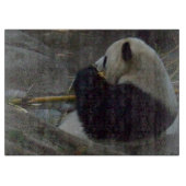 Panda Beer Glass Cutting Board Snijplank (Voorkant)