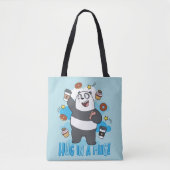 Panda Beer - Hug in een Mok! Draagtas (Voorkant)