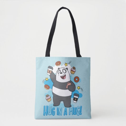 Panda Beer - Hug in een Mok! Draagtas (Voorkant)