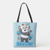Panda Beer - Hug in een Mok! Draagtas (Achterkant)