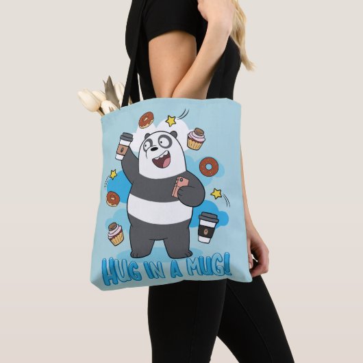 Panda Beer - Hug in een Mok! Draagtas (Dichtbij)