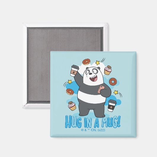 Panda Beer - Hug in een Mok! Magneet (Voorkant / Achterkant)