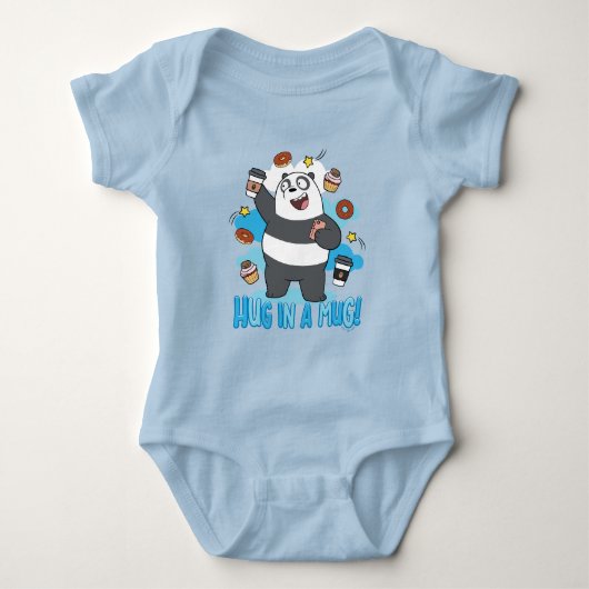 Panda Beer - Hug in een Mok! Romper (Voorkant)