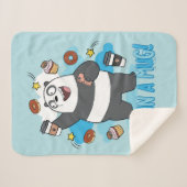Panda Beer - Hug in een Mok! Sherpa Deken (Voorkant (horizontaal))