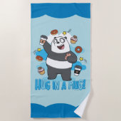 Panda Beer - Hug in een Mok! Strandlaken (Voorkant)