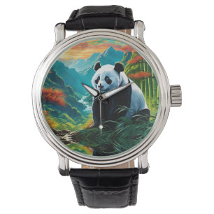 Panda Beer in de wolken Horloge