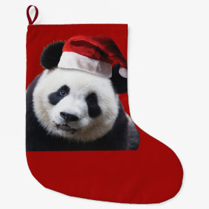 Panda-Beer in het Pet van Santa Claus Grote Kerstsok
