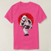 Panda Beer Karate Kickboxing Kung Fu Taekwondo Mar T-shirt (Design voorkant)
