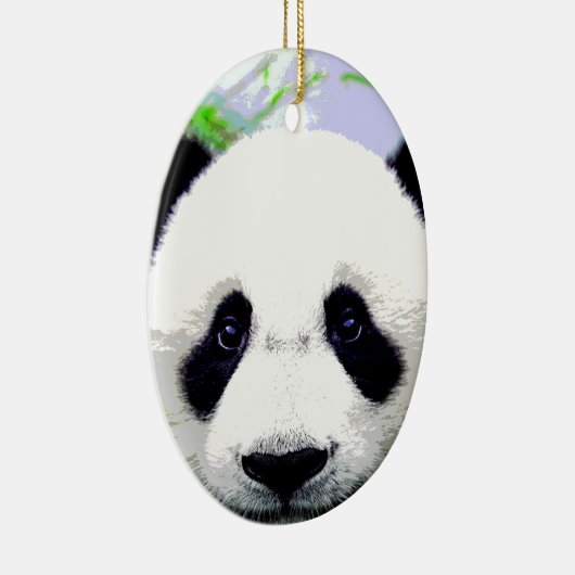 Panda Beer Keramisch Ornament (Rechts)