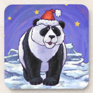 Panda Beer Kerstmis Bier Onderzetter