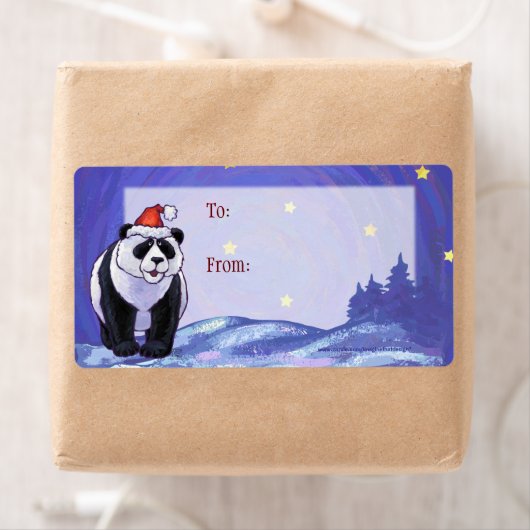 Panda Beer Kerstmis Etiket (Insitu)