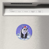 Panda Beer Kerstmis Magneet (Insitu (Vaatwasser))