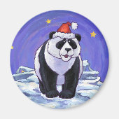 Panda Beer Kerstmis Magneet (Voorkant)