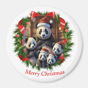 Panda Beer Kerstmis Magneet
