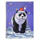 Panda Beer Kerstmis Notitieboek (Voorkant)