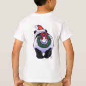 Panda Beer Kerstmis T-shirt (Achterkant)