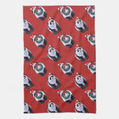 Panda Beer Kerstmis Theedoek (Verticaal)