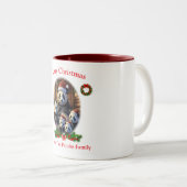 Panda Beer Kerstmug  Tweekleurige Koffiemok (Voorkant rechts)