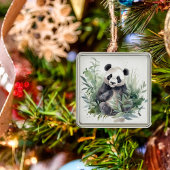Panda Beer kerstversiering Metalen Ornament