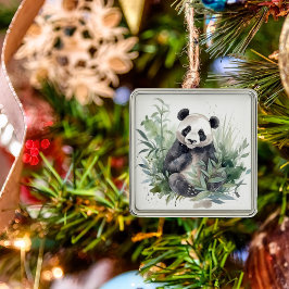 Panda Beer kerstversiering Metalen Ornament