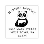Panda Beer Kind Leuke retour adres stempel (Design)