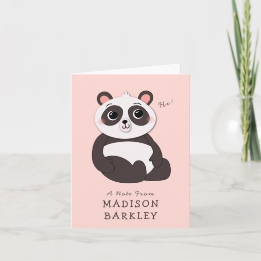 Panda Beer Kinders Schattige Briefkaarten (Voorkant)
